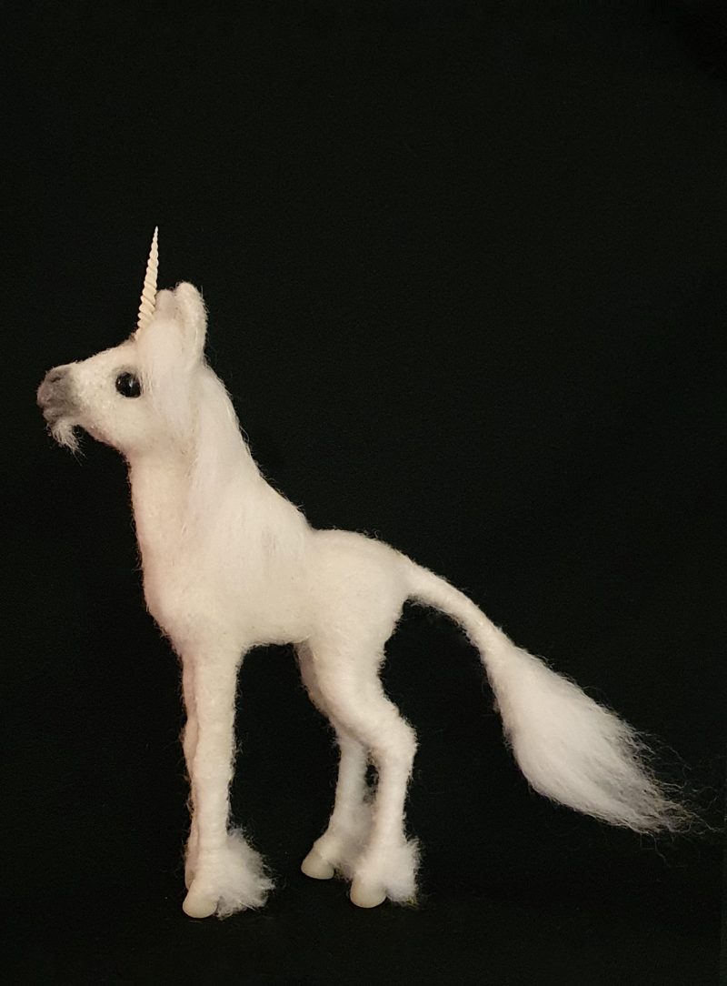 needle felt unicorn