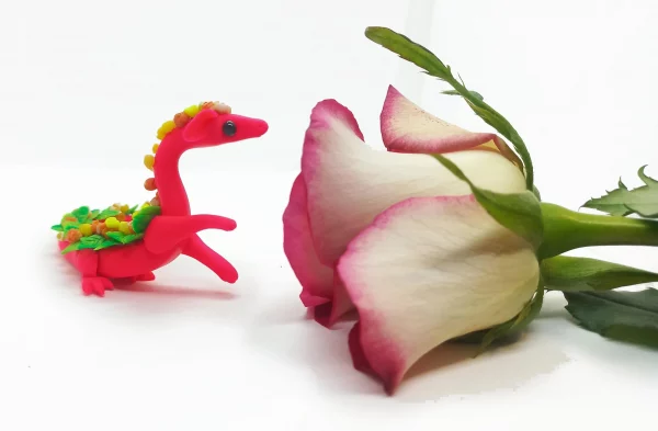 Bloomy the Bright Pink Flower Dragon - Image 6