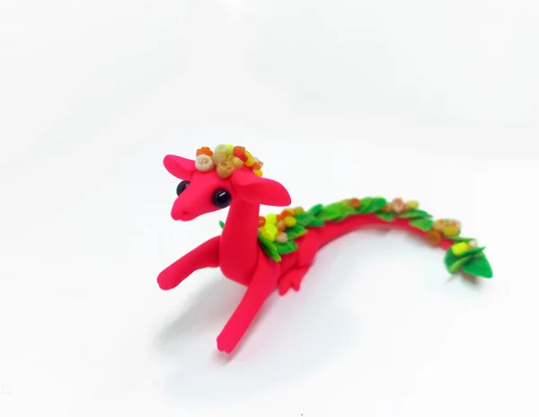 polymer clay dragon figurine for sale