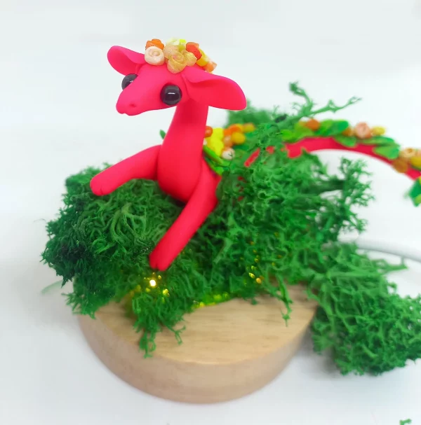 Bloomy the Bright Pink Flower Dragon - Image 5