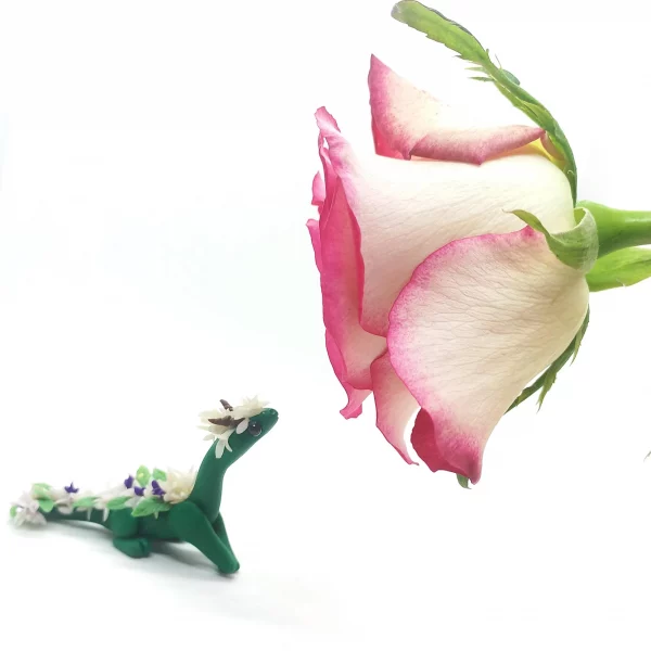Whimsical miniature dragon clay