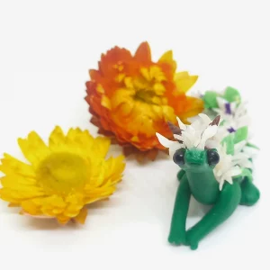 Whimsical miniature dragon clay