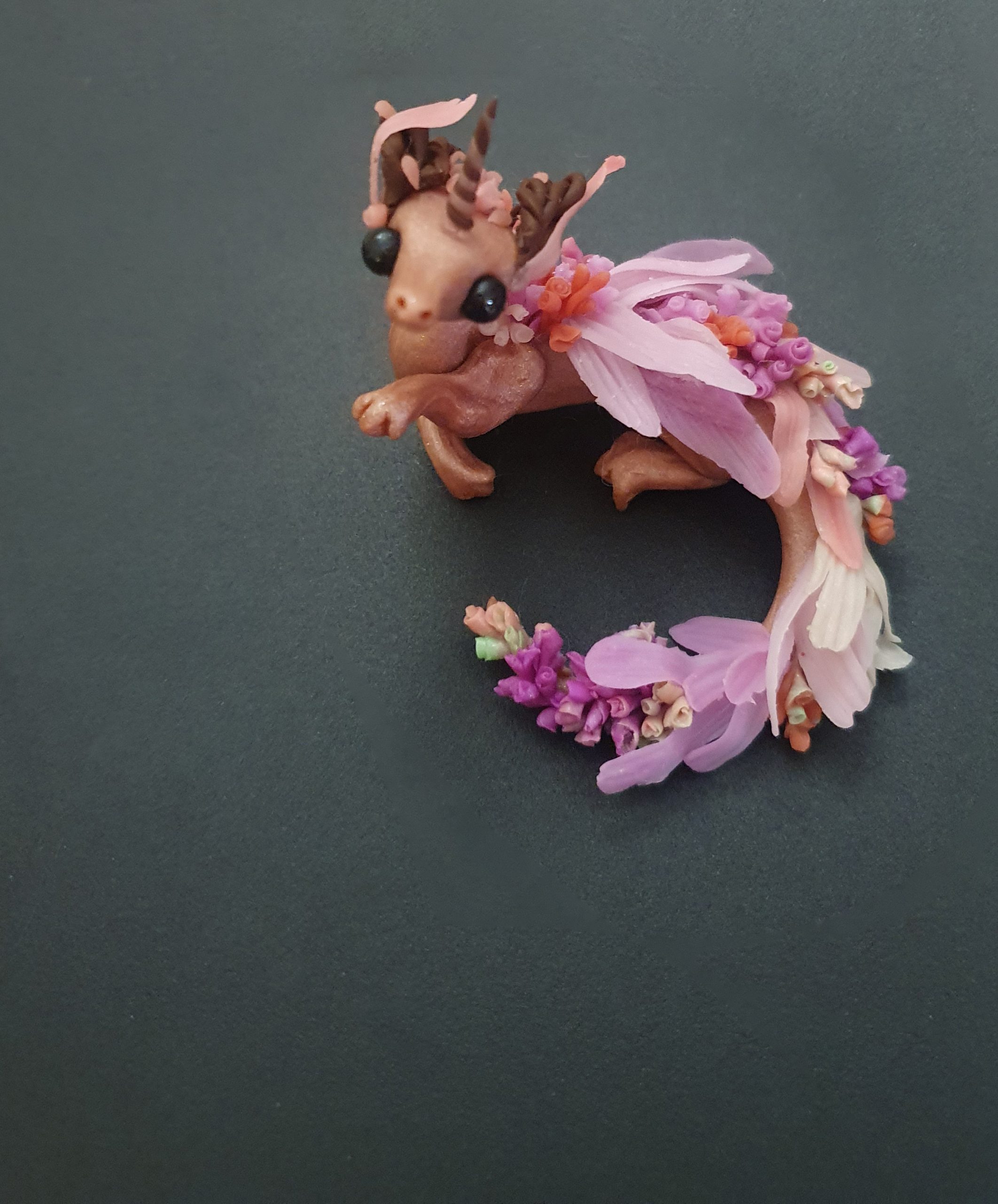 Ethera The Miniature Polymer Clay Dragon Sculpture - Image 3